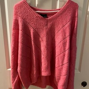 V-neck Pink sweater
